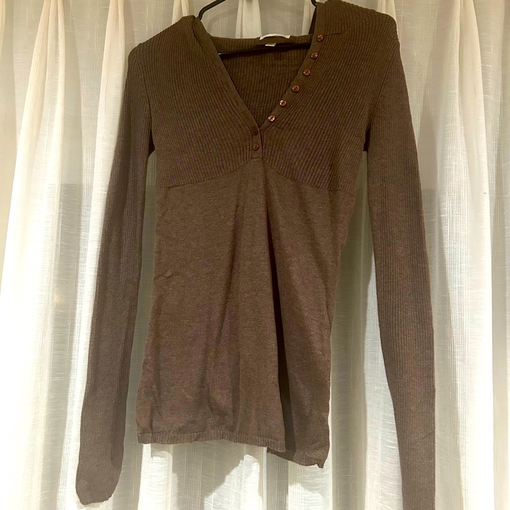 Brown hoodie sweater